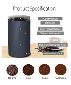 Alternative view of Potable electric coffee grinder