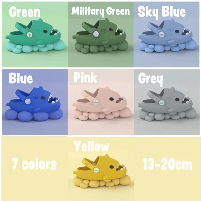 Kawaii shark kid slippers - Image 2