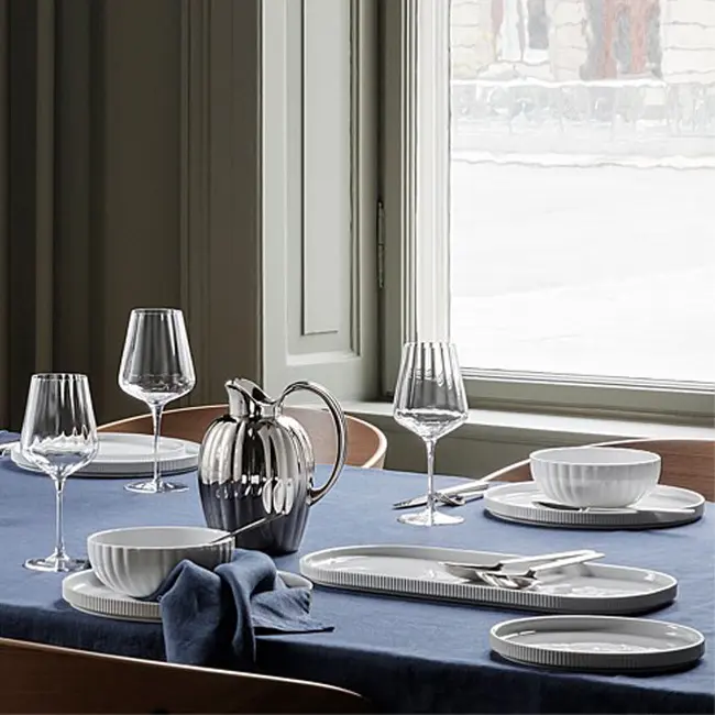 GEORG JENSEN | Bernadotte white wine crystal glass x 6pcs - Image 4