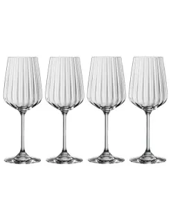 GEORG JENSEN | Bernadotte white wine crystal glass x 6pcs