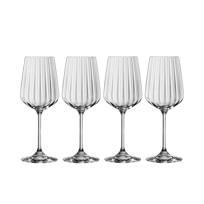 GEORG JENSEN | Bernadotte white wine crystal glass x 6pcs