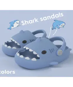 Kawaii shark kid slippers