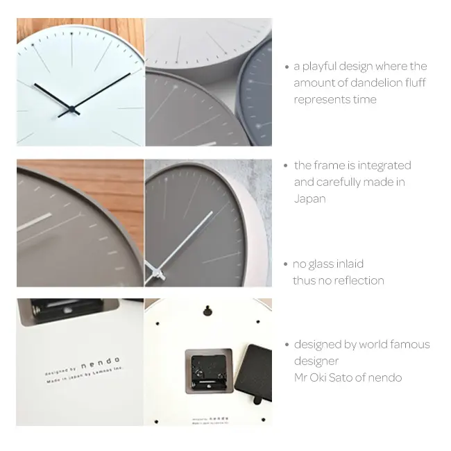 Lemnos | Dandelion wall clock - Image 4