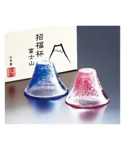Handcrafted Mount Fuji sake glass