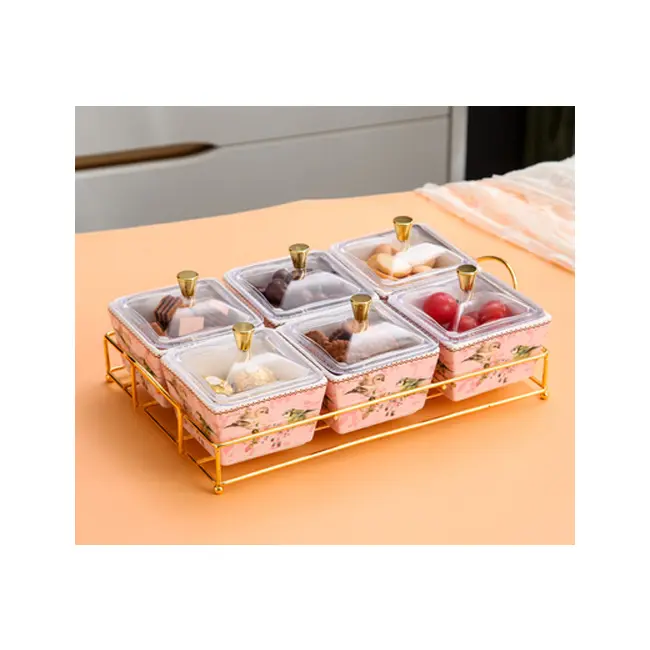 Elegant snack box with tray - Image 4