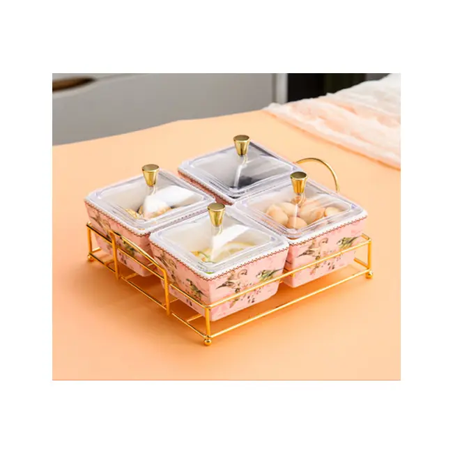 Elegant snack box with tray - Image 3