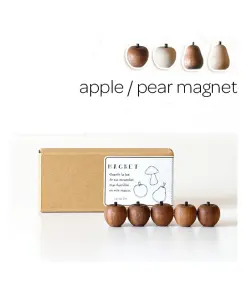 Alternative view of Japan handmade wood magnet