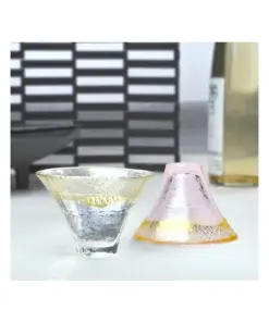 Handcrafted Mount Fuji sake glass