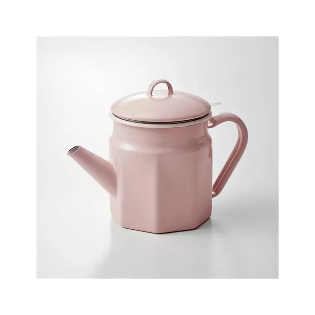 Octagonal enamel oil pot - Image 8