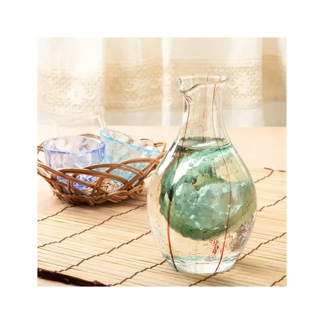 Japan handmade cold sake carafe - Image 2