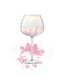 LSA INTERNATIONAL | Pearl red wine glasses x 4pcs