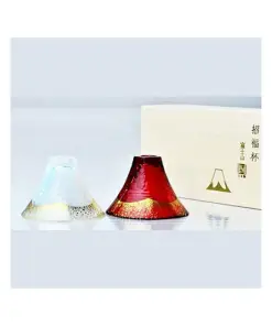Handcrafted Mount Fuji sake glass