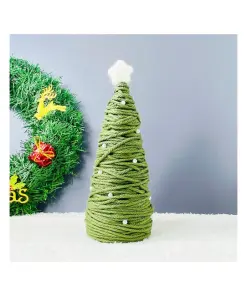 nube | Handmade Twines Christmas tree in green