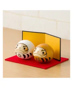 Alternative view of kokechi | Daruma doll set