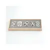 Japanese Mizuhiki knot tin chopstick rest set