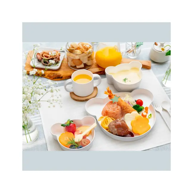 tak. | Bear kids dinning set in 5pcs