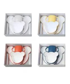 Alternative view of tak. | Bear kids dinning set in 4pcs