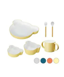 Alternative view of tak. | Bear kids dinning set in 6pcs