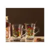HOLMEGAARD | Christmas hot drink glasses set with wreaths - Image 3