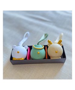Alternative view of nube | Christmas vinyl ornament set in 3pcs